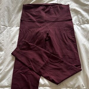 Lululemon Maroon Leggings